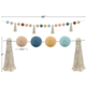 Everyone is Welcome Pom-Poms and Tassels Garland Alternate Image SIZE