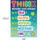 Think Before You Speak Positive Poster Alternate Image SIZE