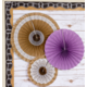Shabby Chic Burlap Hanging Paper Fans Alternate Image A