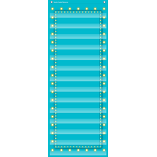Light Blue Marquee 14 Pocket Chart