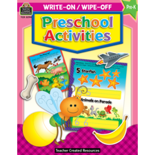 Preschool Activities Write-On Wipe-Off Book