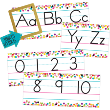 Confetti Alphabet Line Bulletin Board
