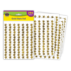 Gold Stars Foil Stickers