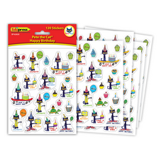 Pete the Cat Happy Birthday Stickers