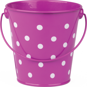 TCR20826 Purple Polka Dots Bucket Image
