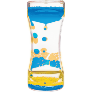 TCR20965 Blue & Yellow Liquid Motion Bubbler Image