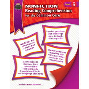 TCR3826 Nonfiction Reading Comprehension for the Common Core Grade 5 Image