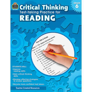 TCR3919 Critical Thinking: Test-taking Practice for Reading Grade 6 Image