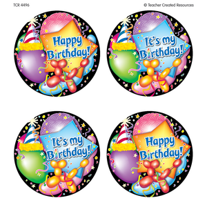 TCR4496 Happy Birthday Wear 'Em Badges Image