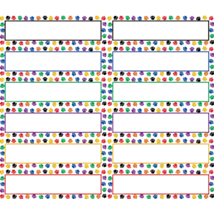 Colorful Paw Prints Headliners - TCR4596 | Teacher Created Resources