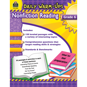 TCR5036 Daily Warm-Ups: Nonfiction Reading Grade 6 Image