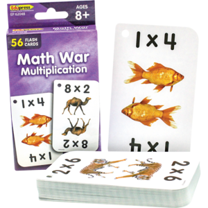 TCR62048 Math War Multiplication Flash Cards Image