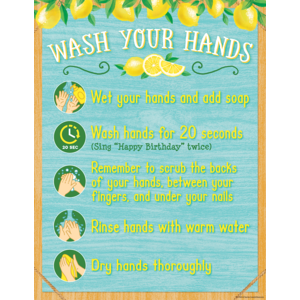TCR7503 Lemon Zest Wash Your Hands Chart Image