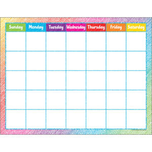TCR7525 Colorful Scribble Calendar Chart Image