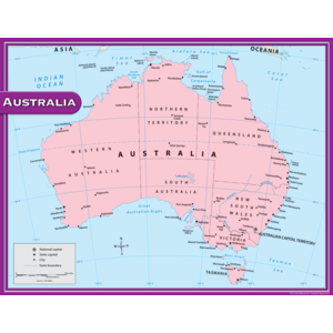 TCR7653 Australia Map Chart Image