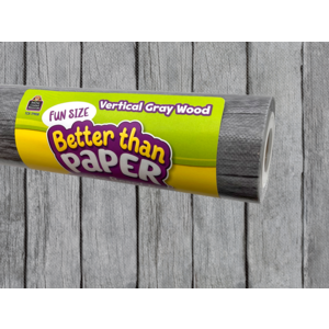 TCR77908 Fun Size Vertical Gray Wood Better Than Paper Bulletin Board Roll Image