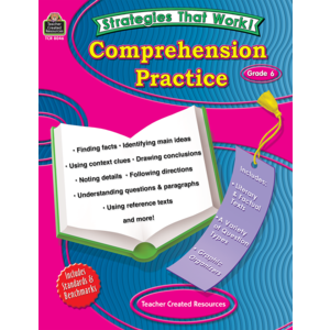 TCR8046 Strategies that Work: Comprehension Practice, Grade 6 Image