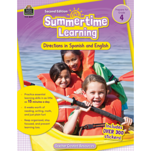 TCR8097 Summertime Learning Grade 4 - Spanish Directions Image