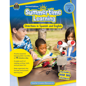 TCR8122 Summertime Learning Grade 6 - Spanish Directions Image
