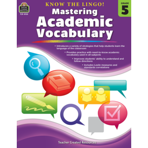TCR8135 Know the Lingo! Mastering Academic Vocabulary Grade 5 Image