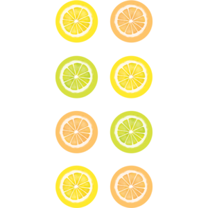 TCR8485 Lemon Zest Mini Stickers Image