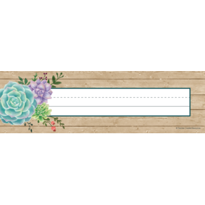 TCR8555 Rustic Bloom Flat Name Plates Image