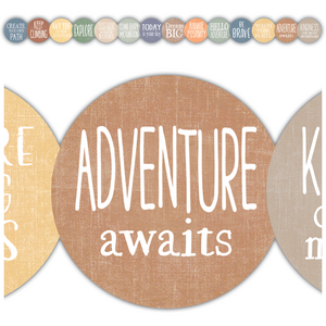 TCR9130 Moving Mountains Positive Sayings Die-Cut Border Trim Image