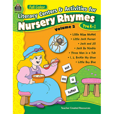 Full-Color Literacy Centers & Activities for Nursery Rhymes Volume 2 ...