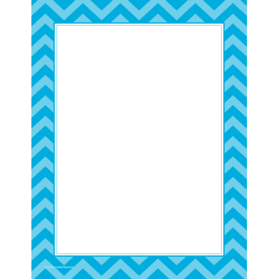 Aqua Chevron Computer Paper - TCR5529 | Teacher Created Resources