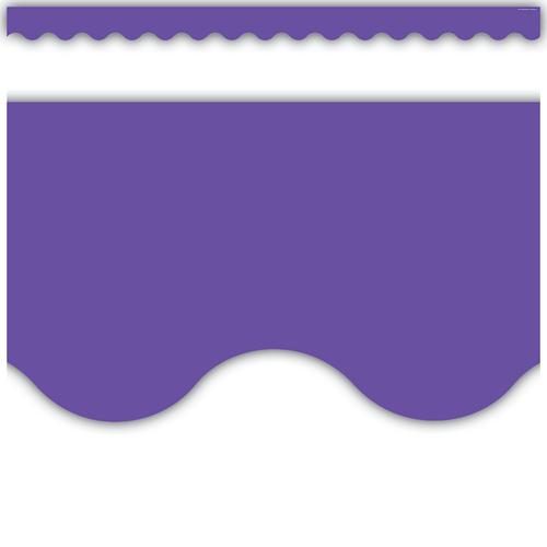 Ultra Purple Scalloped Border Trim - TCR8791 | Teacher Created Resources