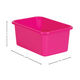Pink Small Plastic Storage Bin 6 Pack Alternate Image SIZE