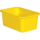 Yellow Small Plastic Storage Bin 6 Pack Alternate Image A
