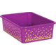 Purple Confetti Large Plastic Storage Bins 6-Pack Alternate Image A