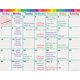 Colorful Calendar Write-On/Wipe-Off Chart Alternate Image A