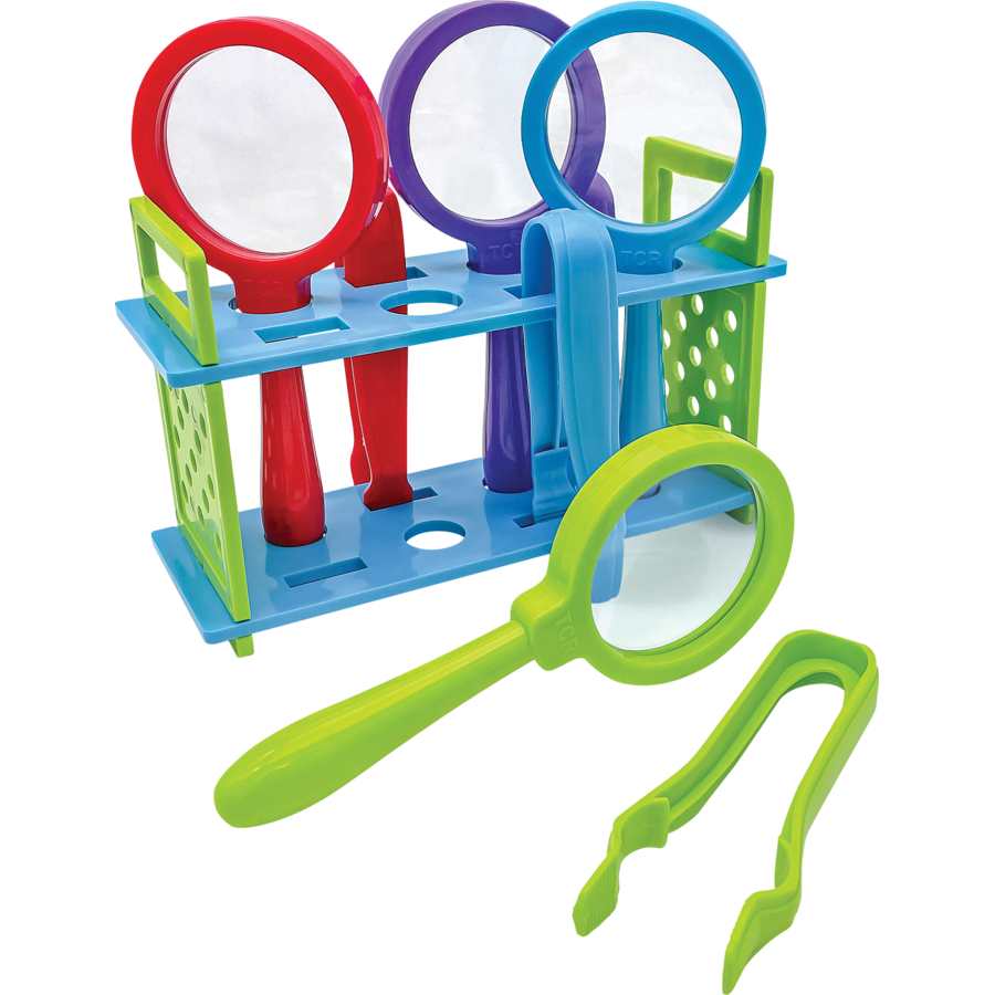 primary science jumbo magnifier & tweezers