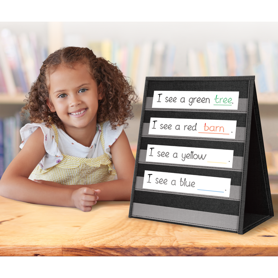 Black Desktop Pocket Chart TCR20374 Teacher Created Resources