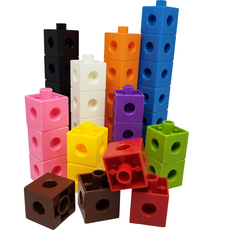Multi-Color Linking Cubes with Jar - 150 Pieces