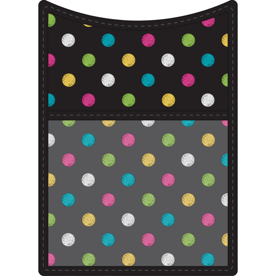 Teacher Created Resources Black Polka Dots Small Storage Bin Plastic