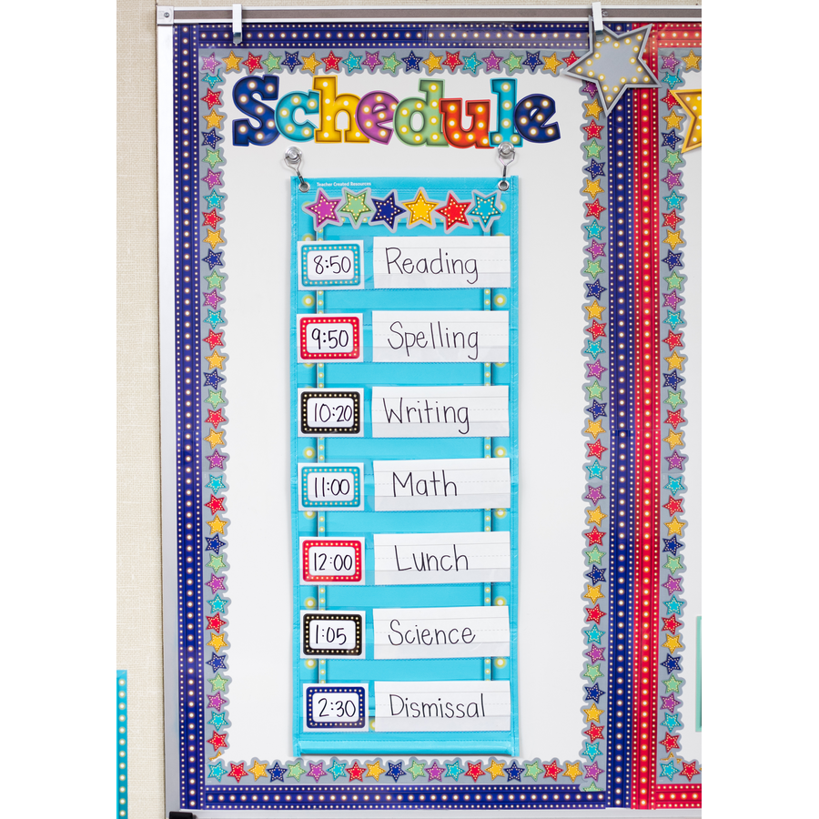 Light Blue Marquee Magnetic Strips - TCR77307, Teacher Created Resources