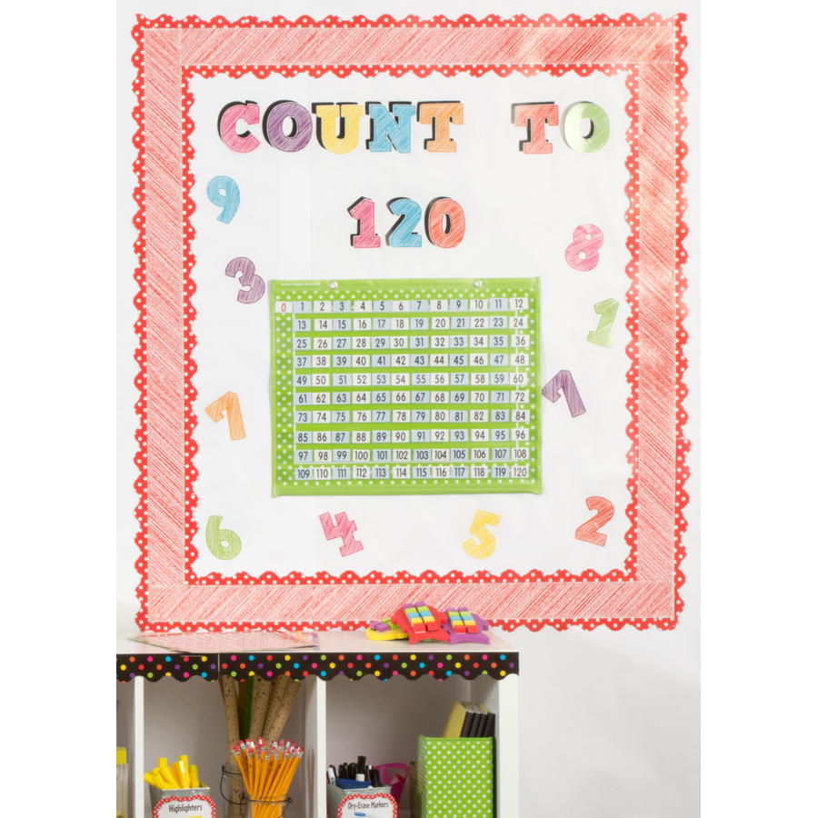 Teacher Created Resources Lime Polka Dots Storage Box