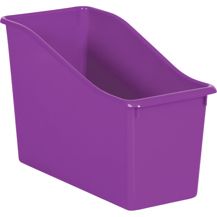 Purple Confetti Large Plastic Storage Bins 6-Pack - by TCR