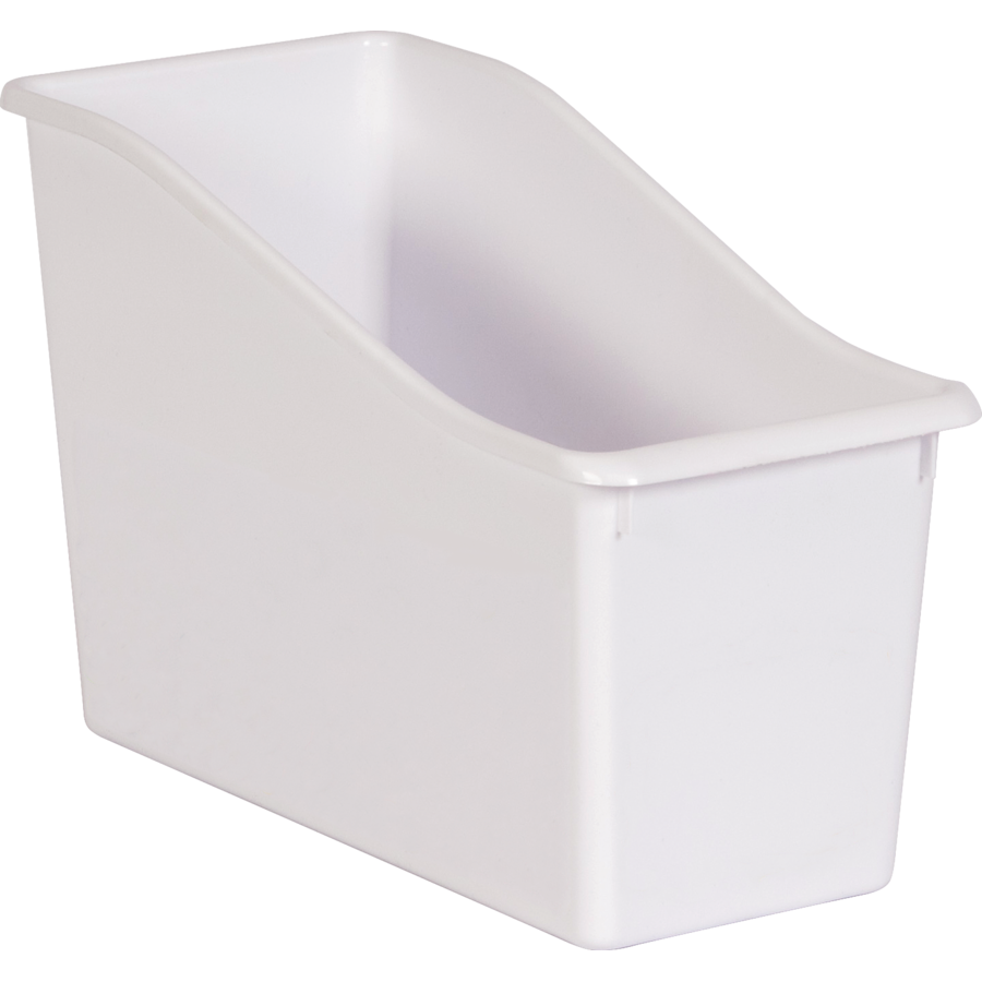 White Large Plastic Storage Bin 6 Pack - TCR2088603