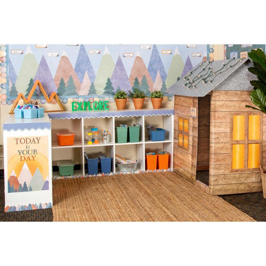 Yellow Small Plastic Storage Bin – School Crossing & Toy Station
