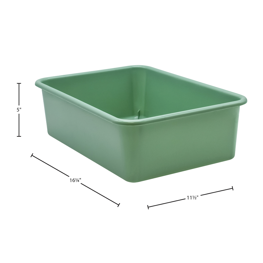 Teacher Created Resources® Plastic Storage Bin, Large, 16.25 x