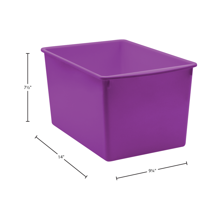 Red Plastic Multi-Purpose Bin 6 Pack