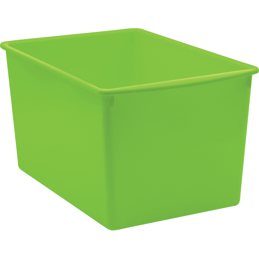 Lime Small Plastic Bin - TCR20382, Teacher Created Resources