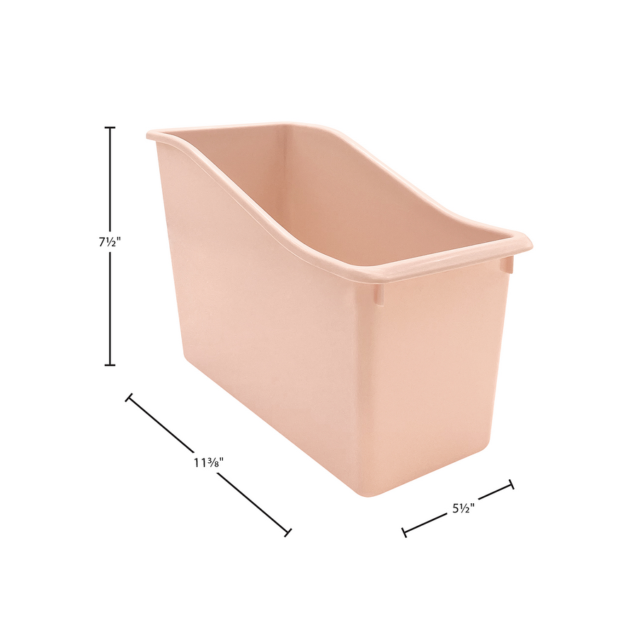 Blush Large Plastic Storage Bin - TCR20416, Teacher Created Resources