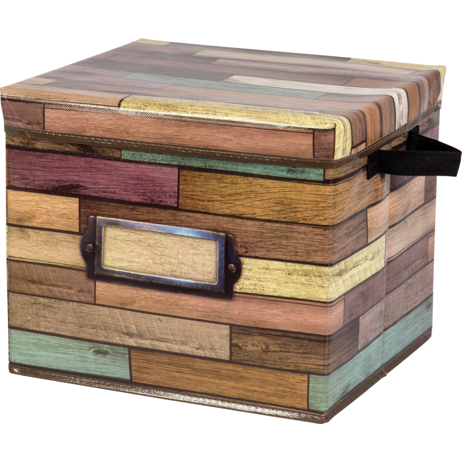 Teacher Created Resources Reclaimed Wood Storage Box