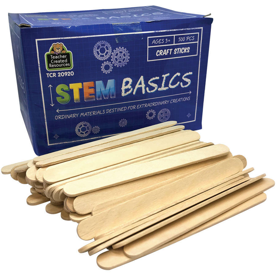 Stem Basics Craft Sticks 500 - Teacher Created
