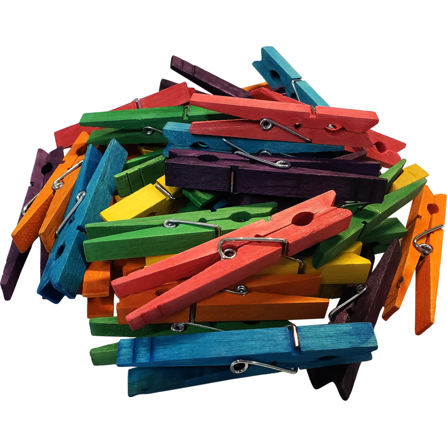 Teacher Created Resources Stem Basics Multicolor Clothespins 50